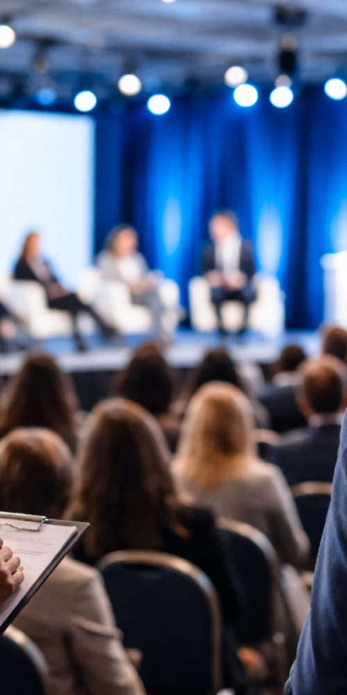 conference organizers observing